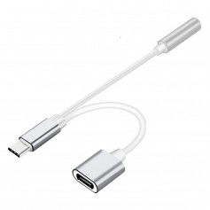 Dr. Phone-DrPhone 2 in 1 - Type-C + Aux Kabel – Opladen met USB-C female en Aux Tegelijkertijd - Zilver€ 12,95€ 10,70Switch / Splitter8720118008690