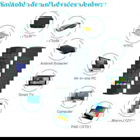 Dr. Phone-DrPhone Air Mouse Remote Afstandbediening -2.4G MX3 Pro - Mini Wireless(Draadloos) Keyboard Toetsenbord/Muis, IR€ 24,95€ 20,62DrPhoneMuis7091133411989