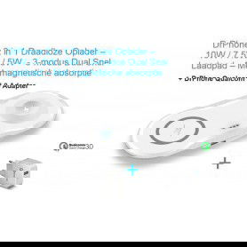 Dr. Phone-DrPhone Compaq - 2 in 1 Draadloze QI Lader voor o.a. Apple Watch 5 / 4 + iPhone 11 – 10W Lader - Wit€ 29,95€ 24,75Home8720118009079