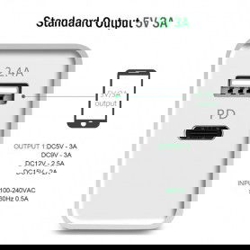 Dr. Phone-DrPhone QuickZ Series - MFI Kabel + 30W Power Delivery Adapter - PD 1 Meter - USB C naar Lightning kabel - 9V 3A - Apple iPhone€ 32,95€ 27,23DrPhoneKabel & Lader8720118137086