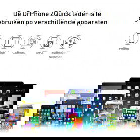 Dr. Phone-DrPhone QuickZ Series - MFI Kabel + 30W Power Delivery Adapter - PD 1 Meter - USB C naar Lightning kabel - 9V 3A - Apple iPhone€ 32,95€ 27,23DrPhoneKabel & Lader8720118137086