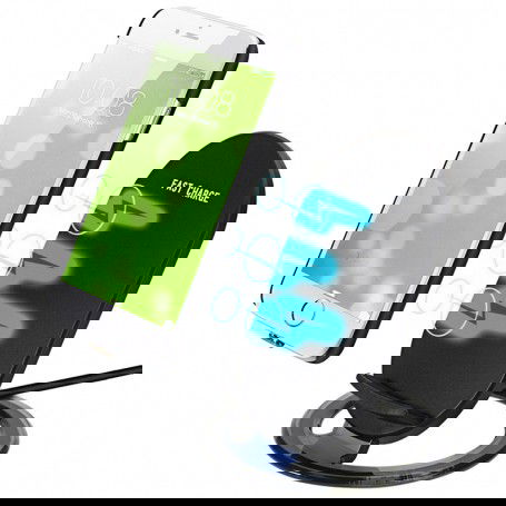 Dr. Phone-Olesit Wireless Fast Charge - QC 2.0 - Qi Charging Pad 5V 2A - 2 Coils Snellader - Qi Lader met Dock€ 27,95€ 23,10OlesitOplader8713495355624