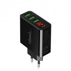 Dr. Phone-DrPhone Thuislader 3 poorten USB-oplader 2.4A Smart Fast Charge Lader met LED-display real-time status€ 16,95€ 14,01Kabel & Lader8720118737637