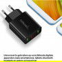 DrPhone Thuislader 2 poorten USB-oplader 2.1A Smart Fast Charge Lader met LED-display real-time status
