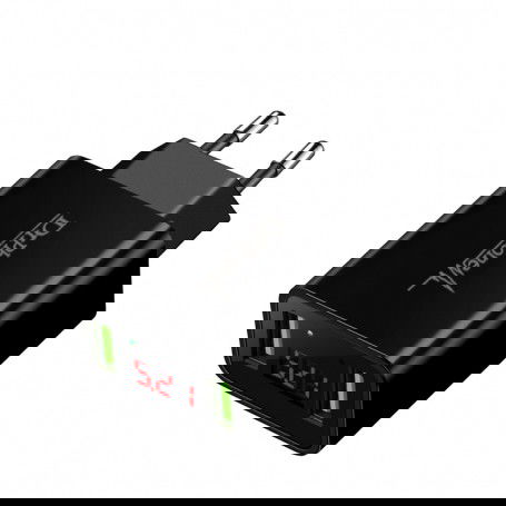 Dr. Phone-DrPhone - Thuislader 2 poorten USB-oplader 2.2A Smart Fast Charge Lader met LED-display€ 14,95€ 12,36DrPhoneOplader8718885007916