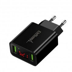 Dr. Phone-DrPhone - Thuislader 2 poorten USB-oplader 2.2A Smart Fast Charge Lader met LED-display€ 14,95€ 12,36DrPhoneOplader8718885007916