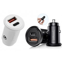 Dr. Phone-DrPhone® Invisible Pro Autolader - 30W - USB-C met PD (power delivery) Snel Laden - Smartphones / Tablets en meer – Wit€ 14,95€ 12,36DrPhoneAutoladers8720118008911