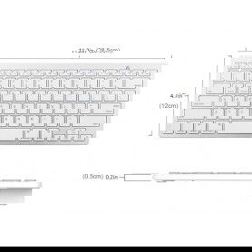 Dr. Phone-DrPhone - Draadloos Bluetooth Keyboard Toetsenbord Voor Tablets / Computers / TV / Laptop - Inclusief Batterijen - Zilver€ 22,95€ 18,97DrPhoneToetsenbord8720118137253