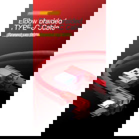 Dr. Phone-DrPhone Type-C Dubbele 90° Haakse Gevlochten 3A kabel - Datasynchronisatie & Snel opladen – Zwart/Rood€ 12,95€ 10,70DrPhoneKabel & Lader8720118008119