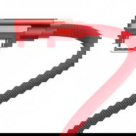 Dr. Phone-DrPhone Type-C Dubbele 90° Haakse Gevlochten 3A kabel - Datasynchronisatie & Snel opladen – Zwart/Rood€ 12,95€ 10,70DrPhoneKabel & Lader8720118008119