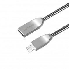Dr. Phone-DrPhone ALU2 - Metalen Zinc Micro USB Kabel – 5V – 2.4A – 1.5x Sneller laden - Versterkte draadhardheid – Anti-Knik - 1 Meter€ 8,95€ 7,40Kabel & Lader8720118009123