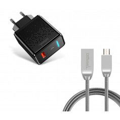 Dr. Phone-DrPhone Durable Pro® - Metalen Micro USB Oplaadkabel + Adapter - Voor Micro-USB Aansluiting (Tablet/Smartphone) - Zwart / Zilver€ 19,95€ 16,49DrPhoneKabel & Lader8720118137635