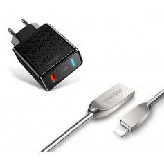 Dr. Phone-DrPhone Durable Pro® - Metalen Lightning Apple Oplaadkabel + Adapter - Voor Lightning Aansluiting (iPhone/iPad) - Zwart€ 19,95€ 16,49DrPhoneKabel & Lader8720118137642