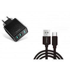 Dr. Phone-DrPhone Kevlar Pro® - 2 Meter TPE USB-C Kabel + 2 Poorten Thuislader - Voor Type-C Aansluiting (Tablet/Smartphone) - Zwart€ 18,95€ 15,66DrPhoneKabel & Lader8720118137666