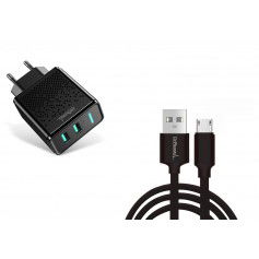 Dr. Phone-DrPhone Kevlar Pro® - 3 Meter TPE Micro-USB Kabel + 2 Poorten Thuislader - Voor apparaten met Micro USB aansluiting - Zwart€ 18,95€ 15,66DrPhoneKabel & Lader8720118137741