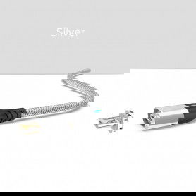 Dr. Phone-DrPhone FLM Magnetische Micro USB Oplaad Kabel 3A + Data - Sterke Magneet - LED indicator - Nylon Gevlochten Kabel - 2M - Zilver€ 12,95€ 10,70DrPhoneKabel & Lader8720118009420