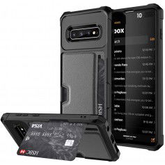 Dr. Phone-DrPhone Galaxy S10 TPU Kaarhouder Armor Case met magnetische autohouder ondersteuning - Zwart€ 17,95€ 14,83DrPhoneSamsung