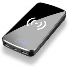 Dr. Phone-DrPhone PB3 Draadloze Qi Oplader + Mirror Power Bank 10000 mah met 2 USB poorten & Digitale Display - Zwart€ 31,95€ 26,40DrPhone