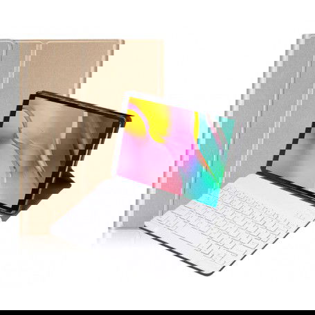 Dr. Phone-DrPhone Galaxy Tab S5E 10.5 2019 Draadloze Bluetooth Toetsenbord Ultra Slim PU lederen Cover – Goud€ 39,95€ 33,02DrPhoneToetsenbord8720118010181
