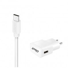 Dr. Phone-OLESIT 5V 2A 10W. 1 poort USB Oplader UNS-1538 Adapter + 1 Meter TYPE C Kabel Wit voor Samsung USB-C Modellen€ 12,95€ 10,70Kabel & Lader6971083493116