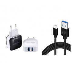 Dr. Phone-Olesit 3.4A 17W Snellader Adapter 2 Poort + Micro USB 1.5M 2.1A Kabel High Speed - Geschikt voor Galaxy Tab Micro Modellen Zwart€ 18,95€ 15,66OlesitKabel & Lader6971083492485