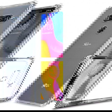 Dr. Phone-DrPhone LG V40 ThinQ TPU Hoesje - Siliconen Bumper Case met Verstevigde randen – transparant€ 9,95€ 8,22DrPhoneHoesje voor mobiele telefoon8720118010105