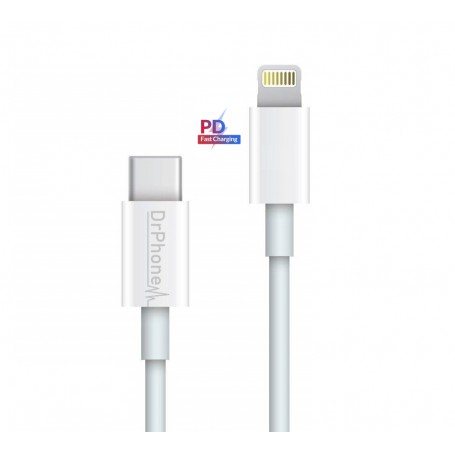 Dr. Phone-DrPhone LUNAR - USB-C Naar Lightning Kabel - Fast Charge 9V - 50% Sneller Laden - iPad Pro / iPhone 11 / 11 Pro / Max XS€ 9,95€ 8,22DrPhoneTelefoniekabel8720118100455
