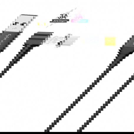 Dr. Phone-DrPhone Pro Series - Magnetische 90° Haakse Micro USB oplaadkabel - 3A MAX – Sterke N52 Magneet - 2 Meter - Zwart€ 12,95€ 10,70DrPhoneKabel & Lader8720118007969