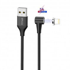Dr. Phone-DrPhone Pro Series - Magnetische 90° Lightning oplaadkabel Voor Apple iPhone / iPad / iPod - 3A MAX – 2 Meter Zwart€ 12,95€ 10,70DrPhoneKabel & Lader8720118416884