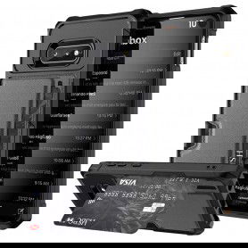 Dr. Phone-DrPhone Galaxy S10 TPU Kaarthouder Armor Case met Verstevigde hoeken & magnetische autohouder ondersteuning - Zwart€ 17,95€ 14,83DrPhoneSamsung