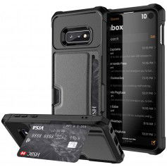Dr. Phone-DrPhone Galaxy S10 TPU Kaarthouder Armor Case met Verstevigde hoeken & magnetische autohouder ondersteuning - Zwart€ 17,95€ 14,83DrPhoneSamsung