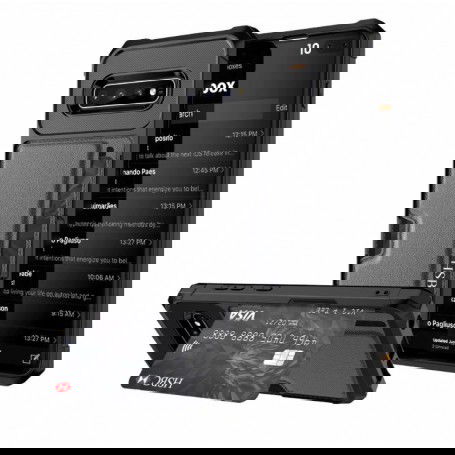 Dr. Phone-DrPhone Galaxy S10+ Plus TPU Kaarthouder Armor Case met Verstevigde hoeken & magnetische autohouder ondersteuning - Zwart€ 17,95€ 14,83DrPhoneSamsung