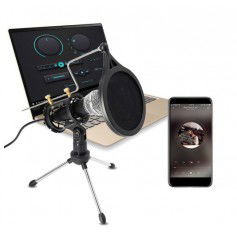 Dr. Phone-DrPhone PM1 – Professioneel Microfoon + Condensor –Tripod Standaard – Geschikt voor Android / iOs / PC – Zwart€ 34,95€ 28,88DrPhoneMicrofoon8720118055557