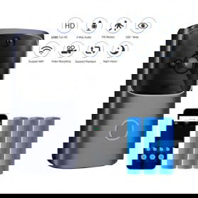 Dr. Phone-DrPhone® HawkX1 – Video Deurbel – Wireless Camera 4G + Wifi - Waterdicht - Inclusief App + 3 Batterijen - Zwart€ 69,95€ 57,81DrPhoneCamera 8720118055595