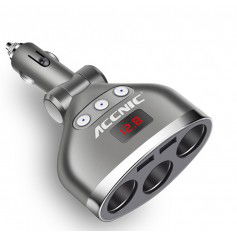 Dr. Phone-DrPhone ACCNIC2 - 120W Autolader - 3 Contactdozen & 2 USB poorten - Oplader met LED Display - 12v-24v - Autolader€ 29,95€ 24,75DrPhoneOplader8719992220984