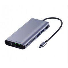 Dr. Phone-DrPhone MF2 USB C Hub - 8-in-1 adapter met Ethernet-poort- 4K UHD HDMI, PD 87W - VGA, 2x USB 3.0 - SD-kaartlezer – mic & audio€ 54,95€ 45,41DrPhoneHub / Adapter8720118011980