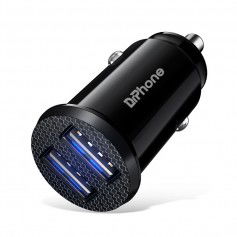 Dr. Phone-DrPhone Invisible 5V 2.4A USB Auto Oplader voor Mobiele Telefoon Tablet GPS Fast Charger Mini Auto Opladen - Zwart€ 8,95€ 7,40DrPhoneOplader8720118737620