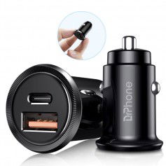 Dr. Phone-DrPhone® Invisible Pro Autolader - 30W - USB-C met PD (power delivery) Snel Laden - Smartphones / Tablets en meer – Zwart€ 14,95€ 12,36DrPhoneAutoladers8720118008928