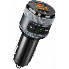 DrPhone BC12 – FM Transmitter – Bluetooth – Qualcomm 3.0 Snellader – Dual USB – Zwart