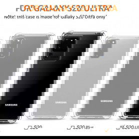 Dr. Phone-DrPhone Samsung S20 ULTRA TPU Hoesje - Siliconen Bumper Case met Verstevigde randen – Vier Hoeken - transparant€ 8,95€ 7,40DrPhoneSamsung8720118012420