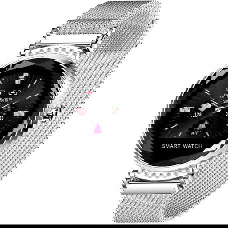 Dr. Phone-DrPhone L20 Ladies - Slimme Horloge - Luxe Diamant Kristallen Smartwatch Vrouwen - Stappenteller & Hartslagmeter - Zilver€ 69,95€ 57,81DrPhoneSmartwatch8720118738788