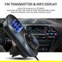 DrPhone BC7 Pro - Carkit Bluetooth Handsfree Auto 5V 3.A oplader – Micro SD - FM Transmitter – 2x USB Oplader – LCD Display