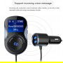 DrPhone BC7 Pro - Carkit Bluetooth Handsfree Auto 5V 3.A oplader – Micro SD - FM Transmitter – 2x USB Oplader – LCD Display