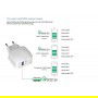 DrPhone QuickCharge - Snellader - Thuislader - Oplader Met Snel Opladen Functie - 9V 2A MAX 18W Fast Charging - Wit