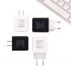 Olesit 3.1A 15,5W Fast Charge Adapter 2 Poort Lader Snellader Micro USB Oplader 2 Poorten + Micro USB Kabel 3 Meter Fast