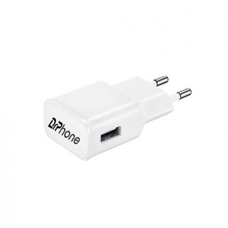 DrPhone White Series - Gecertificeerde 5V 2A Smartphone / Tablet Lader - 10W Lader Oplader - Wit