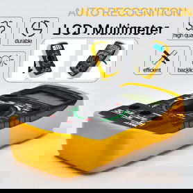 DrPhone Digitale Multimeter - Digitale display & Achtergrondverlichting - Voltmeter - Verbindingsmeter - Voltage - Ohm meter