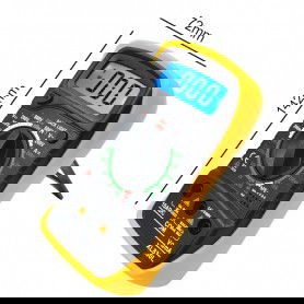 DrPhone Digitale Multimeter - Digitale display & Achtergrondverlichting - Voltmeter - Verbindingsmeter - Voltage - Ohm meter