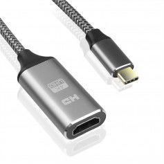 Dr. Phone-DrPhone TNA Type C naar HDMI Gevlochten Kabel- 4K Ultra HD Adapter Aluminium (werkt ALLEEN met apparaten met DP Alt Mode) Zilver€ 20,95€ 17,31DrPhoneKabels8720118013380