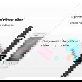Dr. Phone-DrPhone DUAL Pro - 2 in 1 Powerbank 5200 Mah – Batterij Lader - Voor Apple Watch 2 / 3 / 4 + Smartphone Power Bank – RoseGold€ 29,95€ 24,75DrPhoneApple Watch8720118007822